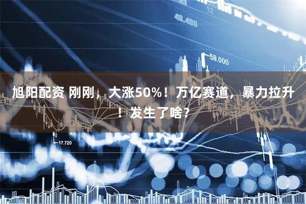 旭阳配资 刚刚，大涨50%！万亿赛道，暴力拉升！发生了啥？